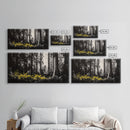 Redwood Forest, Nature Wall Art, Black and White Art, Framed Canvas Print, Rustic Home Decor, Cabin Wall Art, Minimalist Landscape