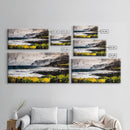 Coastal Landscape, Ocean View, Framed Canvas Print, Beach House Wall Art, Nautical Art, Minimalist Decor, Contemporary Home Art