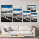 Ocean Serenity, Coastal Landscape, Nautical Wall Art, Beach House Decor, Framed Canvas Print, Living Room Wall Art, Seascape Painting