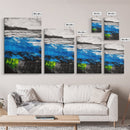 Ocean Waves, Seascape Canvas Print, Beach Wall Art, Coastal Home Decor, Living Room Artwork, Blue Abstract Painting, Nautical Art