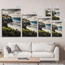 Cliffside View Landscape, Coastal Serenity, Seaside Painting, Nautical Wall Art, Nature Lovers Gift, Relaxing Decor, Framed Canvas Print