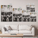Black and White, Modern Abstract Art, Minimalist Canvas Print, Large Wall Art, Neutral Home Decor, Contemporary Office Artwork