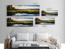 Serene River, Nature Landscape, Framed Canvas Print, Rustic Wall Art, Countryside Decor, Living Room Wall Art, Modern Farmhouse Style