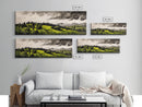 Rolling Hills, Green Landscape, Mountain View, Canvas Print, Nature Inspired Art, Living Room Wall Art, Scenic Home Decor, Rustic Art