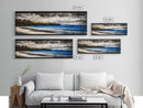 Rocky Shoreline, Stormy Coast, Ocean View, Coastal Canvas Print, Moody Landscape, Framed Canvas Print, Living Room Art, Nature Wall Decor