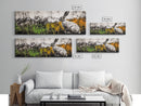 Rabbit Painting, Animal Canvas Print, Wildlife Art, Nature Inspired Decor, Neutral Tones, Modern Farmhouse Art, Living Room Wall Art