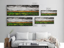 Dramatic Sky, Stormy Landscape, Sunset Over Fields, Modern Nature Art, Framed Canvas Print, Living Room Decor, Abstract Art, Moody Wall Art