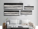 Monochrome Waves, Black and White Seascape, Ocean Art, Canvas Print, Minimalist Home Decor, Modern Coastal Wall Art