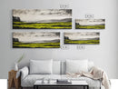 Rolling Hills, Golden Grasslands, Nature Painting, Framed Canvas Print, Rustic Decor, Large Landscape Art, Serene Home Wall Art