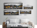 Pebble Beach, Ocean Waves, Coastal Rocks, Canvas Print, Nautical Home Decor, Beach House Art, Nature-Inspired Wall Art, Minimalist Seascape