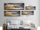 Mountain Coastline, Ocean Waves, Dramatic Sky, Canvas Print, Rugged Seascape Painting, Nature Wall Art, Living Room Accent Piece