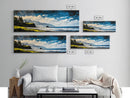 Coastal Cliff Painting, Blue Ocean Wall Art, Scenic Seaside Landscape, Nature Decor, Relaxing Beach Artwork, Bedroom Wall Art, Canvas Print