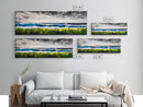 Stormy Pier, Coastal Wall Art, Moody Ocean Print, Beach House Decor, Nautical Themed Home, Black and White Seascape, Canvas Print