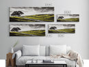 Rolling Hills, Nature Wall Art, Country Landscape Painting, Warm Autumn Tones, Rustic Home Decor, Framed Canvas Print, Living Room