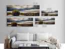 Stormy, Coastal Landscape, Seascape, Beach, Framed Canvas Print, Large Wall Art, Modern Painting, Ocean Decor, Bedroom Wall Art, Moody Art