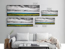 Horizon View, Blue Ocean, Minimalist Seascape, Framed Canvas Print, Coastal Wall Art, Modern Beach Decor, Abstract Water Art, Office Decor