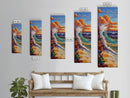 Sunset, Ocean, Wave, Surf, Canvas Print, Coastal Wall Art, Tropical Beach Painting, Bathroom Decor, Boho Nautical Vibes