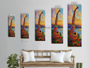 Colorful Saxophone, Musical Art, Boho Music Lover Gift, Bright Instrument Decor, Artistic Jazz Wall Accent, Canvas Print