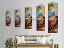 Hammock, Ocean, Palm Tree, Relaxing Coastal Hammock Canvas Print, Boho Summer Art, Seaside Retreat Wall Decor, Bedroom or Lounge
