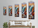 Ocean Wave, Rocks, Canvas Print, Vibrant Coastal Wall Art, Beach Bathroom Art, Nature Inspired, Bold Seascape, Summer Home Decor
