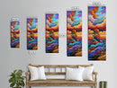Tropical Cloud, Island, Nature - Canvas Print vibrant ocean decor, sunset wave art, island fantasy painting, bedroom wall art, boho style