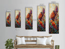 Lobster, Vibrant, Bold, Sea, Framed Canvas Print, seafood kitchen art, tropical home decor, coastal dining room, whimsical ocean painting