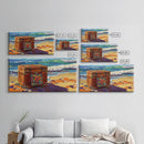 Treasure Chest, Beach Art, Ocean Waves, Nautical Decor, Coastal Wall Art, Seaside Aesthetic, Canvas Print, Living Room Wall Art