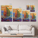 Autumn Leaf, Nature, Floating, Framed Canvas Print, floating leaf wall art, nature inspired canvas print, cozy Fall living room decor
