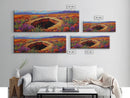 Autumn Desert Vibes, Colorful Fall Landscape, Bright Nature Scene, Southwest Art, Framed Canvas Print, Autumn Wall Decor, Living Room Art