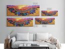 Feather Horizon, Sunset Sky, Southwest Landscape, Canvas Print, Boho Bedroom Wall Art, Eclectic Home Decor, Nature Inspired Art