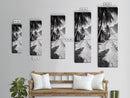 Tropical Beach Path, Palm Trees, Coastal Escape, Island Cabin, Relaxing Vibes, Framed Canvas Print, Living Room Wall Art, Boho Coastal Decor