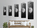 Floating Leaf, Autumn Stillness, Water Reflection, Framed Canvas Print, Fall inspired decor, Bathroom minimalist art, Botanical nature gift