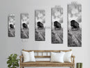 Covered Wagon Trail, Old West Scene, Vintage Rustic Art, Homestead Vibe, Framed Canvas Print, Farmhouse or Office Wall Art, Boho Bedroom
