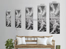 Sparkling Ocean, Cloud Horizon, Sea Breeze, Framed Canvas Print, Bright Coastal Art, Bathroom or Living Room Summer Vibe Wall Decor