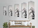 Alpine Peak, Snow Summit, Rugged Path, Canvas Print, Adventure Wall Decor, Minimalist Nature Art, Winter Landscape Photography