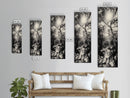 Forest Path, Sunburst Trees, Woodland Trail, Nature Light Framed Canvas Print, Boho Entryway Wall Art, Autumn Rustic Home Decor