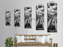 Stone Water Channel, Ancient Pathway Art, Moody Landscape Photography, Historical Wall Decor, Study or Hallway Accent, Canvas Print