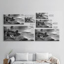 Tropical Beach Sunset, Coastal Retreat Art, Island Vibes, Ocean Paradise Canvas Print, Bedroom Wall Art, Boho Beach House Decor