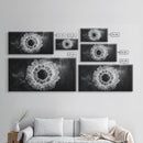 Abstract Smoke Art, Modern Monochrome, Ink Explosion, Minimalist Wall Decor, Framed Canvas Print, Living Room Wall Art, Moody Aesthetic