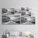 Beach Path Sunrise, Coastal Home, Nature Photography, Framed Canvas Print, Entryway Art, Coastal Grandmillennial Decor, Morning Light Scene