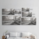 Beach Star, Weathered Wood, Coastal Symbol, Canvas Print, Rustic Seaside Wall Art, Fall Decor, Entryway Or Nautical Living Room Style