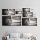 Ocean Wave, Dramatic Curl, Coastal Photography, Seascape Art, Framed Canvas Print, Surf Wall Decor, Nautical Living Room Wall Art