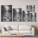 Forest Trail Path, Woodland Escape, Nature Walk, Adventure Art, Framed Canvas Print, Office Wall Decor, Autumn Vibes, Rustic Nature Style