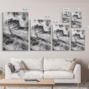 Windswept Tree, Coastal Landscape, Stormy Sky, Framed Canvas Print, Modern Rustic Wall Art, Nature Photography, Bedroom Wall Accent