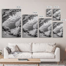 Coral Reef Underwater, Ocean Photography, Marine Nature Scene, Framed Canvas Print, Bathroom Wall Art, Coastal Minimalist Decor