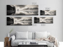 Sea Stack, Stormy Sky, Coastal Reflections, Canvas Print, Pacific Northwest Wall Art, Dramatic Seascape, Autumn Home Accent