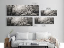 Jungle Light, Nature Vibe, Wild Forest, Framed Canvas Print, Boho Wall Art, Office Wall Decor, Earthy Tones Art, Rainforest Wall Print