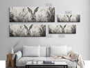 Curious Rabbit, Meadow Watch, Nature Close-Up, Canvas Print, Farmhouse animal art, Nursery decor, Whimsical wildlife, Woodland home touch