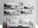 Pacific Coast, Misty Cliffs, Ocean Rocks, Moody Beach Scene, Canvas Print, Modern Nature Decor, Living Room Wall Art, Coastal Landscape