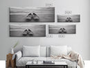 Woven Shoes, Coastal Walk, Ocean Breeze, Boho Style, Framed Canvas Print, Entryway Wall Art, Minimalist Beach Art, Seashore Photography